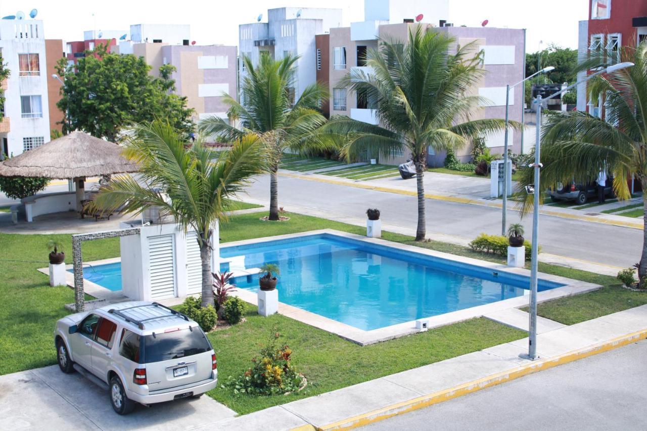Relajante Y Acogedor Apartamento Con Alberca En Cancún Exterior foto