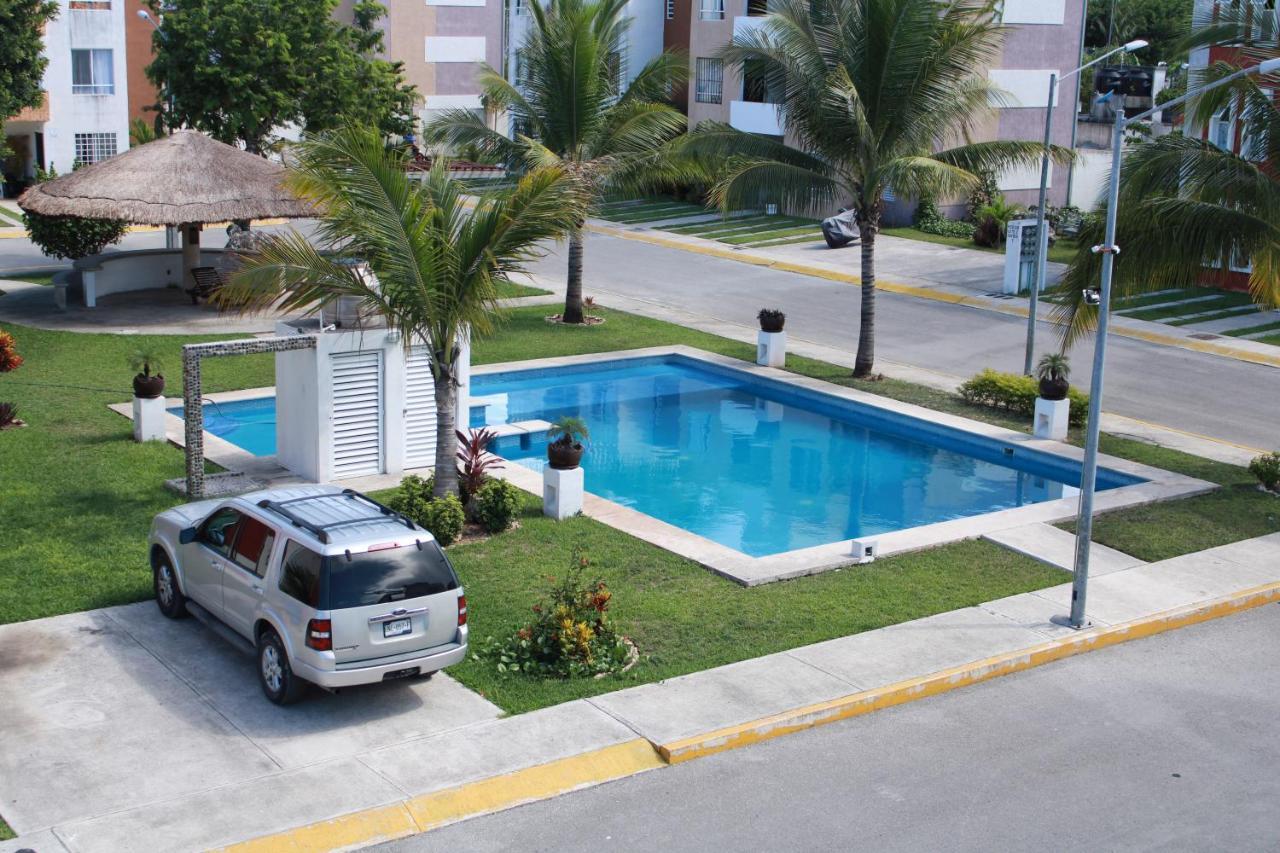 Relajante Y Acogedor Apartamento Con Alberca En Cancún Exterior foto