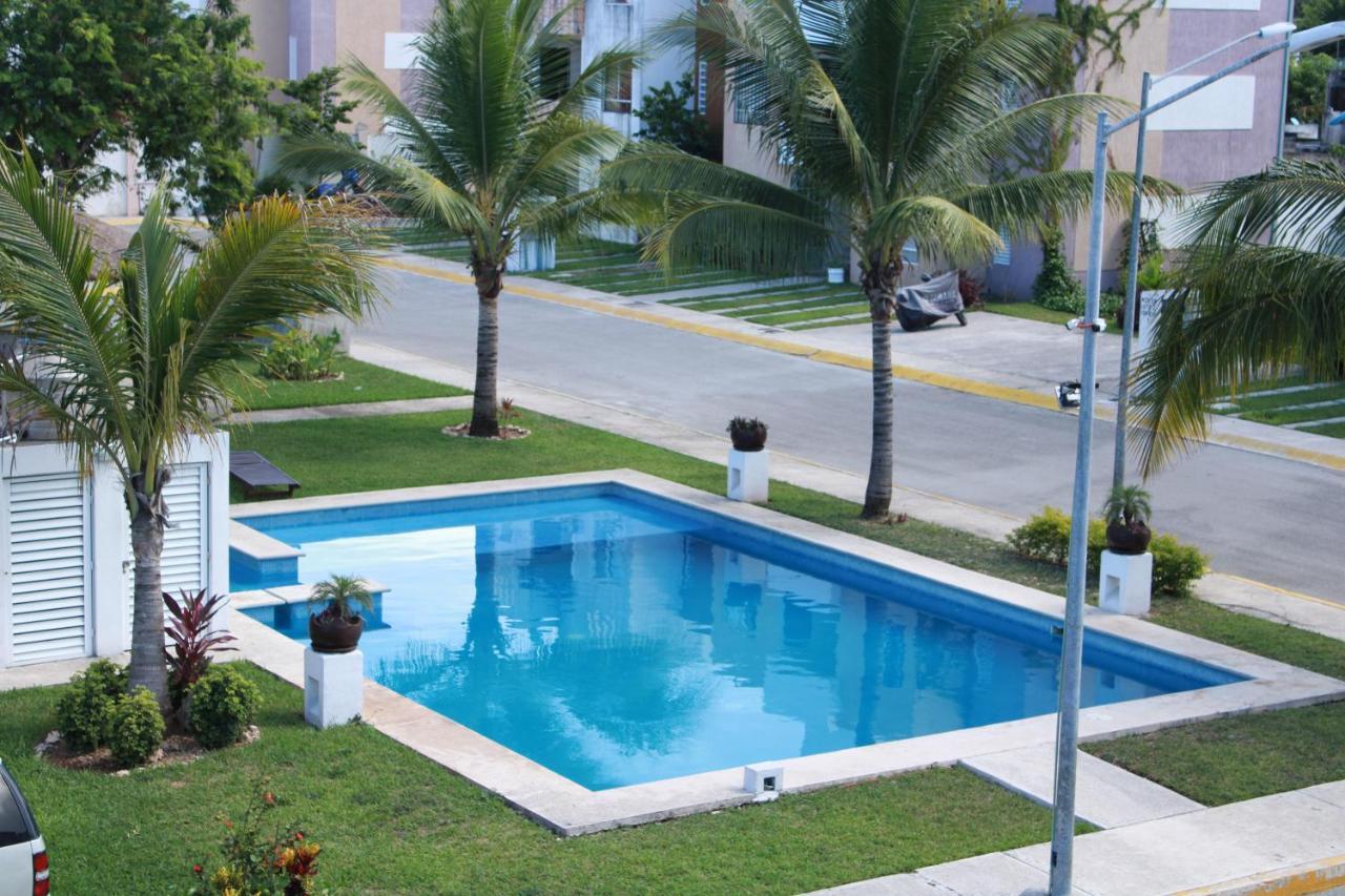 Relajante Y Acogedor Apartamento Con Alberca En Cancún Exterior foto
